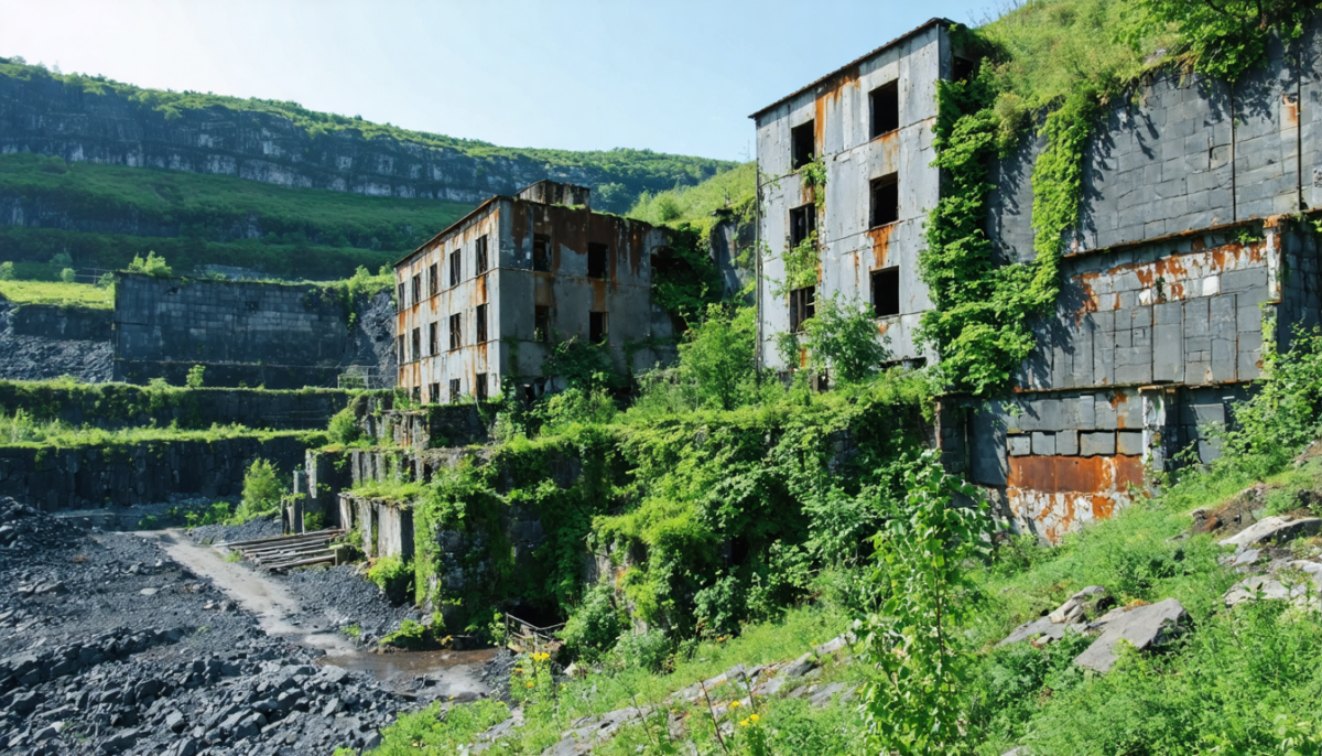 découvrez le parc des ardoisières, une promenade unique au cœur des vestiges historiques de l'ancienne carrière, alliant nature et patrimoine.