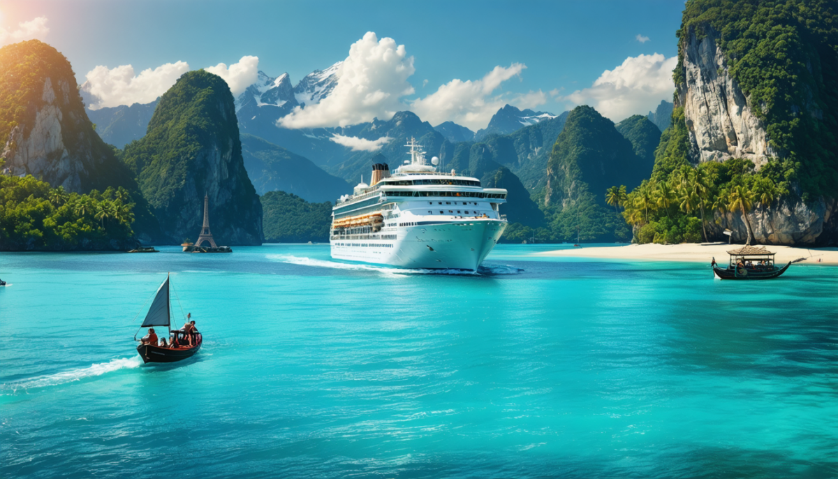 embarquez pour un tour du monde en croisière et découvrez des paysages à couper le souffle ainsi que des cultures riches et fascinantes. une aventure inoubliable vous attend sur les mers.