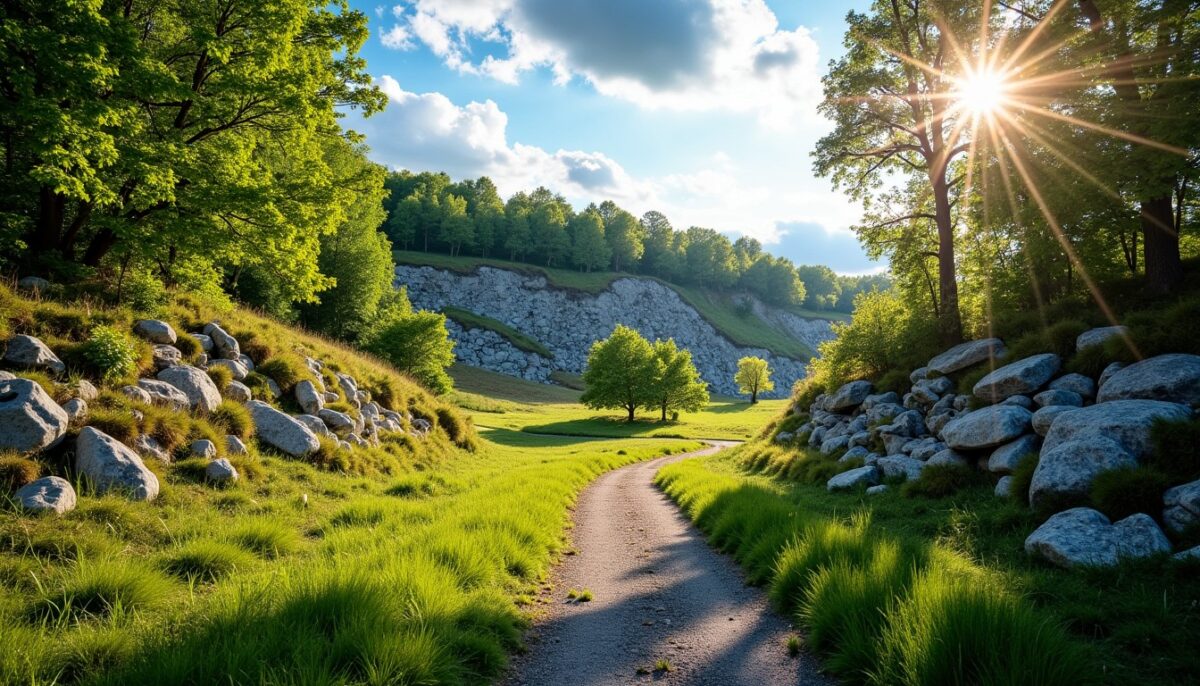 Parc des Ardoisières : une promenade originale au cœur des vestiges d'une ancienne carrière